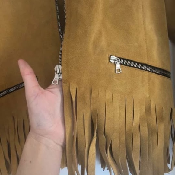 Leather jacket Sandro size 1=S - Picture 3 of 8